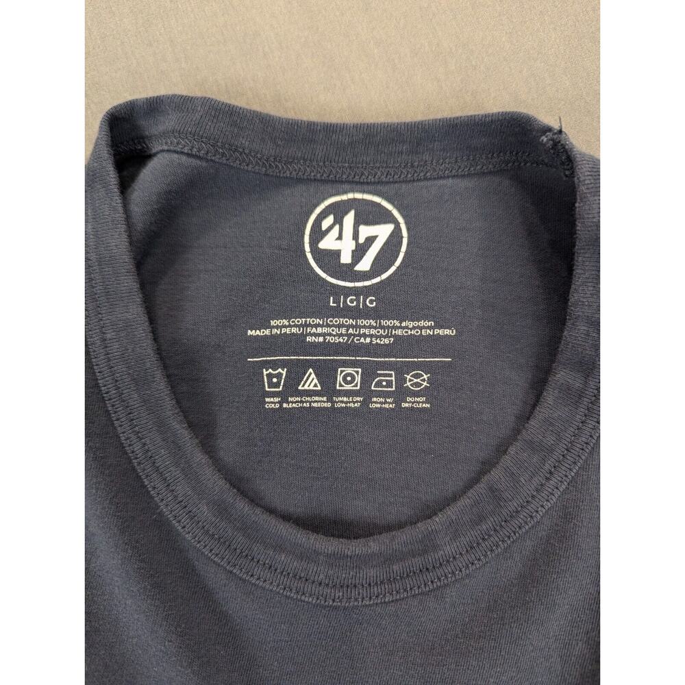 Atlanta Braves T-Shirt Large Men's '47 Brand Blue World Series Champions 2021 - Picture 5 of 6